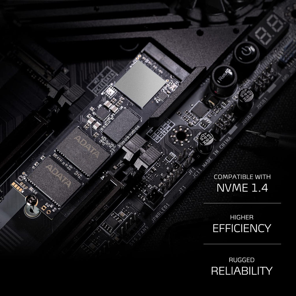 ADATA XPG GAMMIX S70 BLADE 1TB PCIe Gen4x4 M.2 2280 SSD 3D Graphics Processing High-End Gaming PC with or w/o heatsink