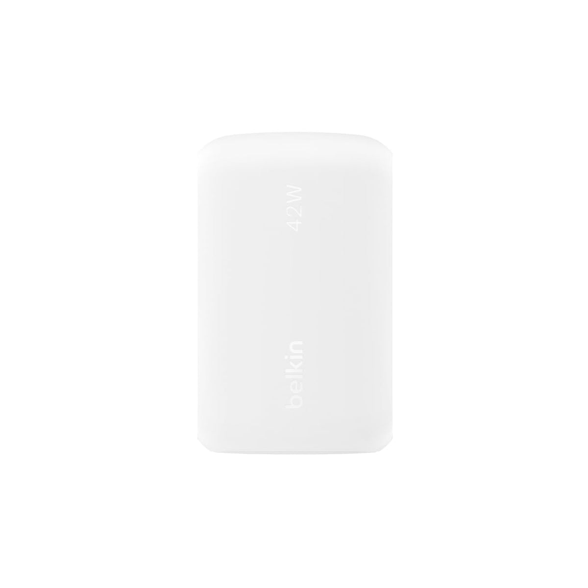 Belkin BoostCharge Dual Port USB Charger (42W, USB-C, USB-A, Fast Charger iPhone 15, 15 Plus, 15 Pro, 15 Pro Max, 14, 13, Samsung Galaxy S24, S23, Plus, Ultra, iPad, AirPods, etc., White)