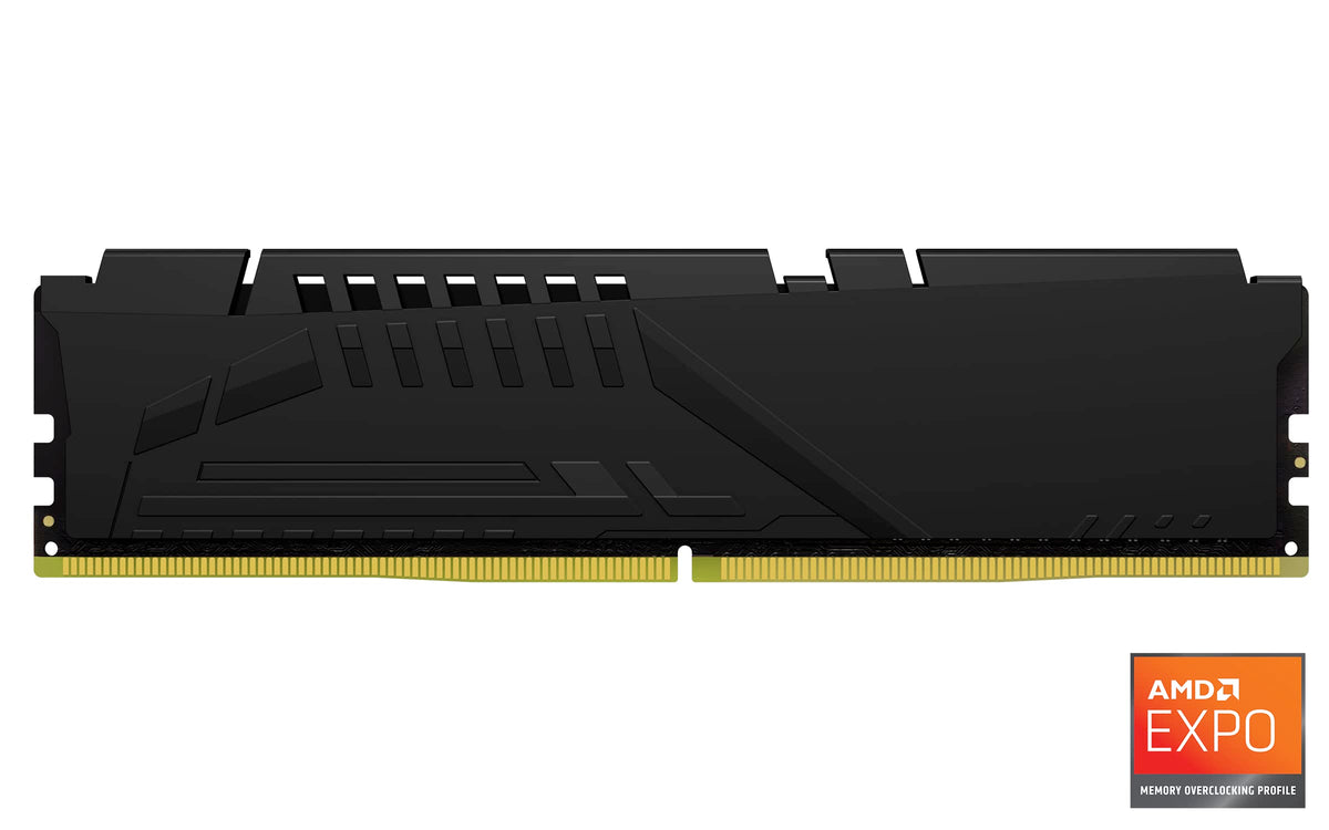 Kingston FURY Beast Black DDR5 32GB (2x16GB) 5600MT/s CL36 DIMM Desktop Gaming Memory Kit of 2 AMD EXPO and Intel XMP - KF556C36BBEK2-32