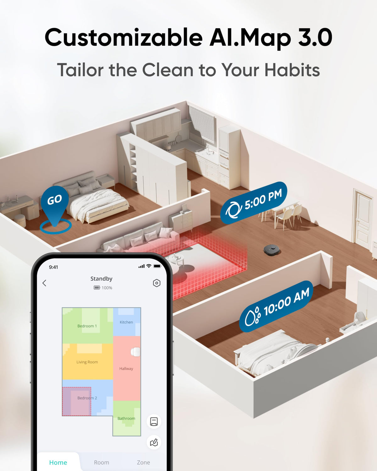 eufy X10 Pro Omni Robot Vacuum Cleaner With Mop, Carpet Detection