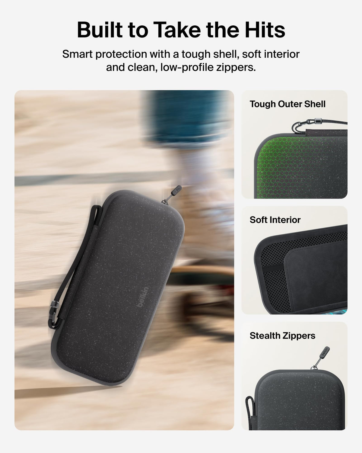 Belkin Gaming Nintendo Switch 2 Case Travel Bag with AirTag Holder - Black