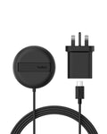 Belkin Magnetic Wireless Charging Pad 15W with Pop-Up Stand - MagSafe-Compatible Certified Qi2 Wireless Charger for iPhone 17, Air, 16, 15, Pixelsnap, Samsung Galaxy, AirPods with PSU Included - Black