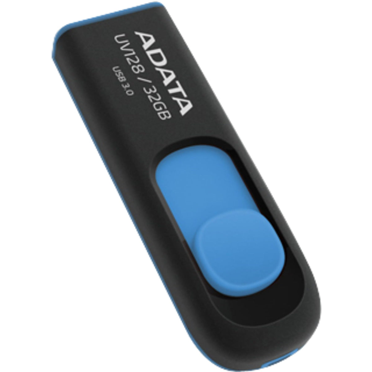ADATA UV128 32GB USB3.1 Flash Drive, black/blue