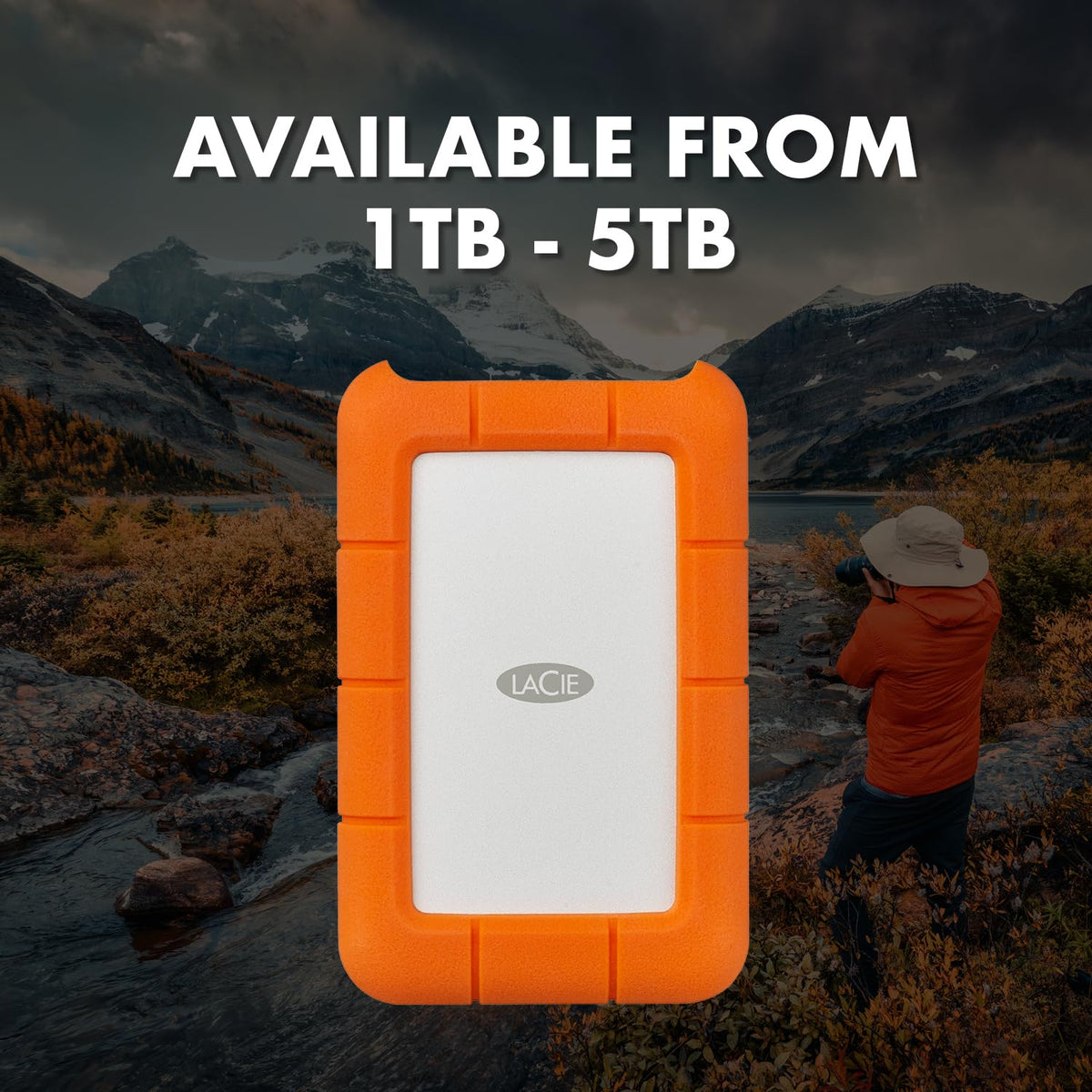 LaCie 5TB Rugged Mini Portable Hard Drive | USB 3.0 (STJJ5000400)