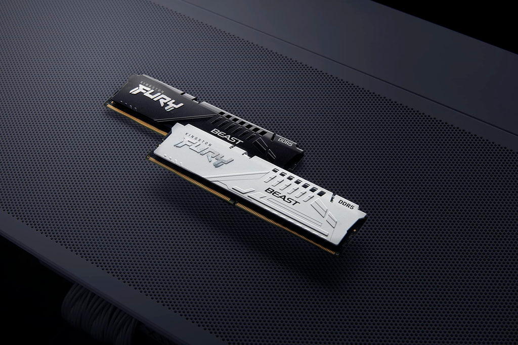 Kingston FURY Beast White DDR5 32GB 6000MT/s CL30 DIMM Desktop Gaming Memory Single Module AMD EXPO and Intel XMP - KF560C30BWE-32