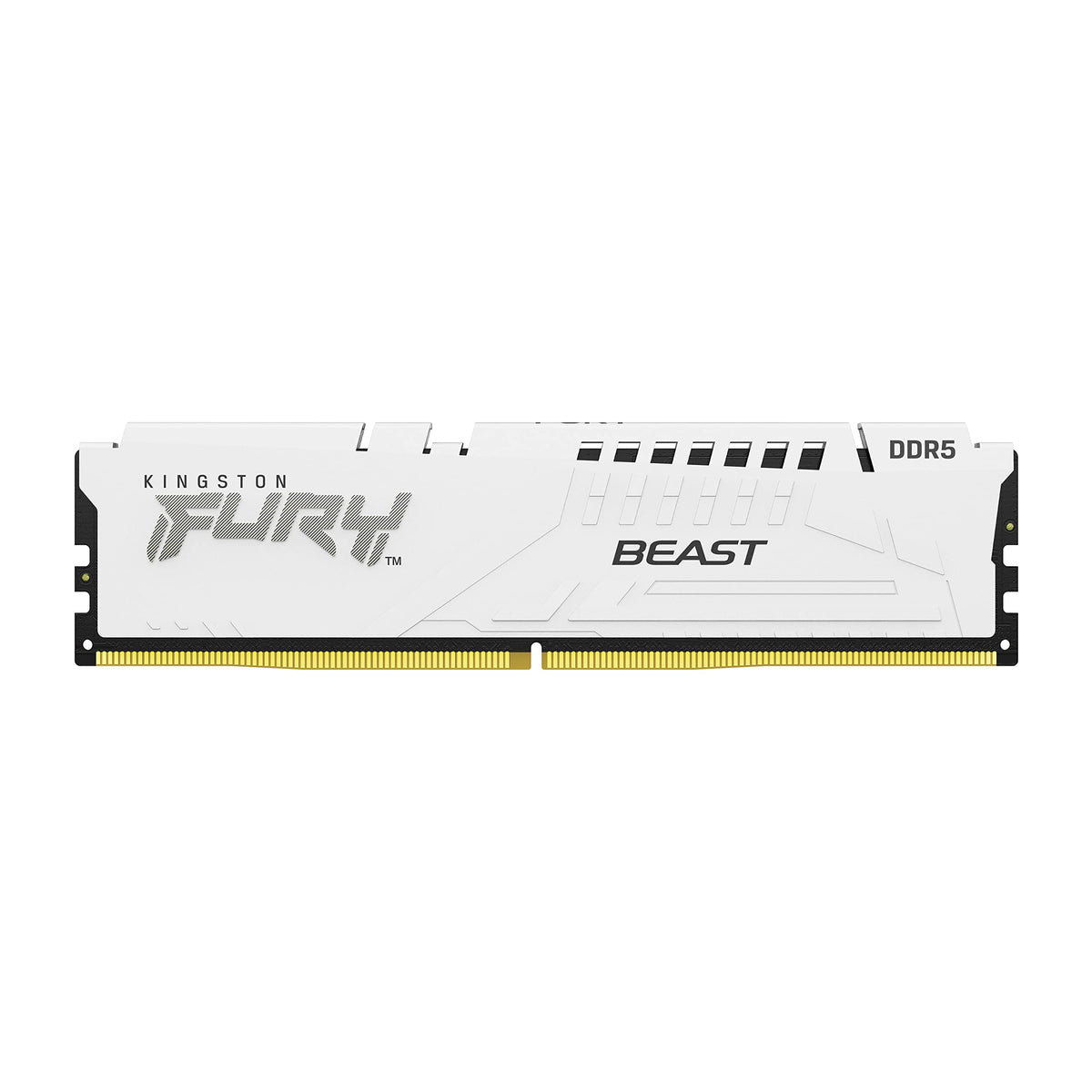 Kingston FURY Beast White DDR5 32GB 6000MT/s CL30 DIMM Desktop Gaming Memory Single Module AMD EXPO and Intel XMP - KF560C30BWE-32