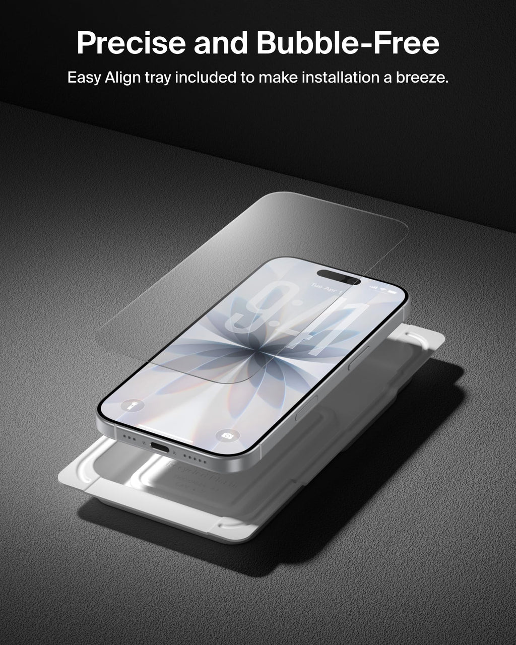 Belkin ScreenForce UltraGlass 2 Treated iPhone 17 and iPhone 16 Pro Screen Protector, scratch-resistant, 9H hardness tested glass, slim design, with bubble-free application, full screen coverage