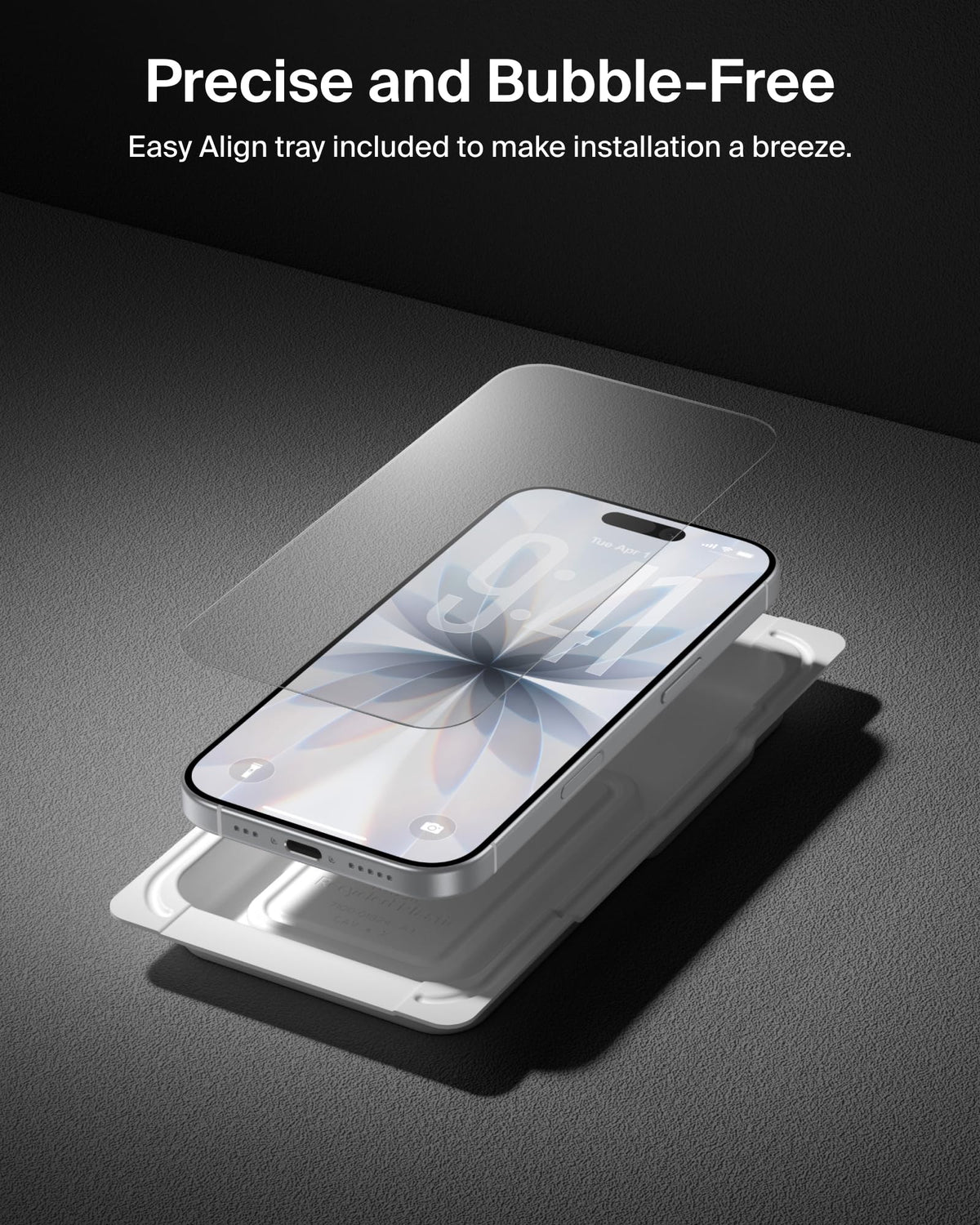 Belkin ScreenForce UltraGlass 2 Treated iPhone 17 and iPhone 16 Pro Screen Protector, scratch-resistant, 9H hardness tested glass, slim design, with bubble-free application, full screen coverage