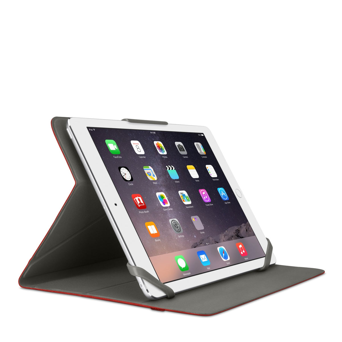 Belkin Twin Stripe Folio Case with Multiple Viewing Angles for iPad Air/iPad Air 2/iPad 2017 - Red