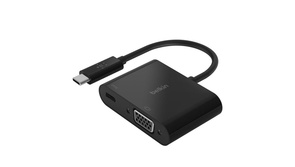 Belkin USB-C to VGA + Charge Adapter BLK (60W PD)