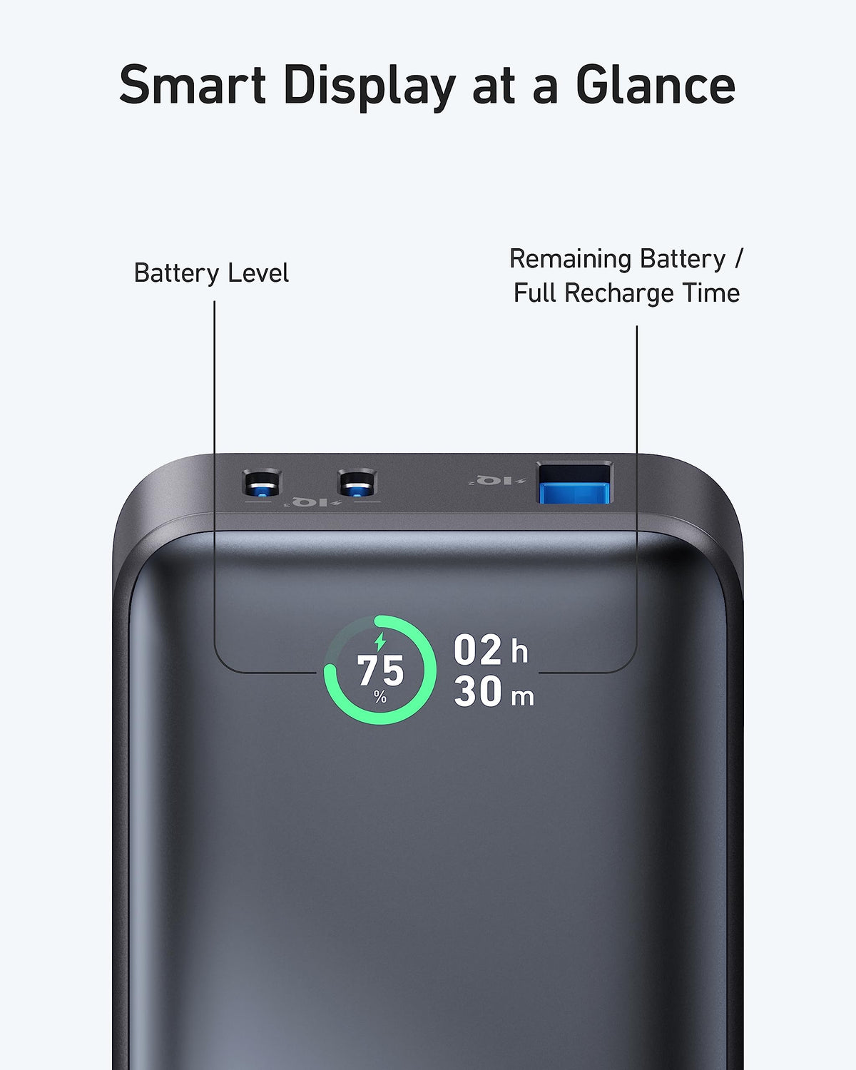 Anker Power Bank, 533 Power Bank (PowerCore 30W), Power IQ 3.0 Portable Charger with PD 30W Max Output, 10,000mAh Battery Pack for iPhone 16/15/14/13 Series, Dell, Microsoft Surface, iPad Pro,and More