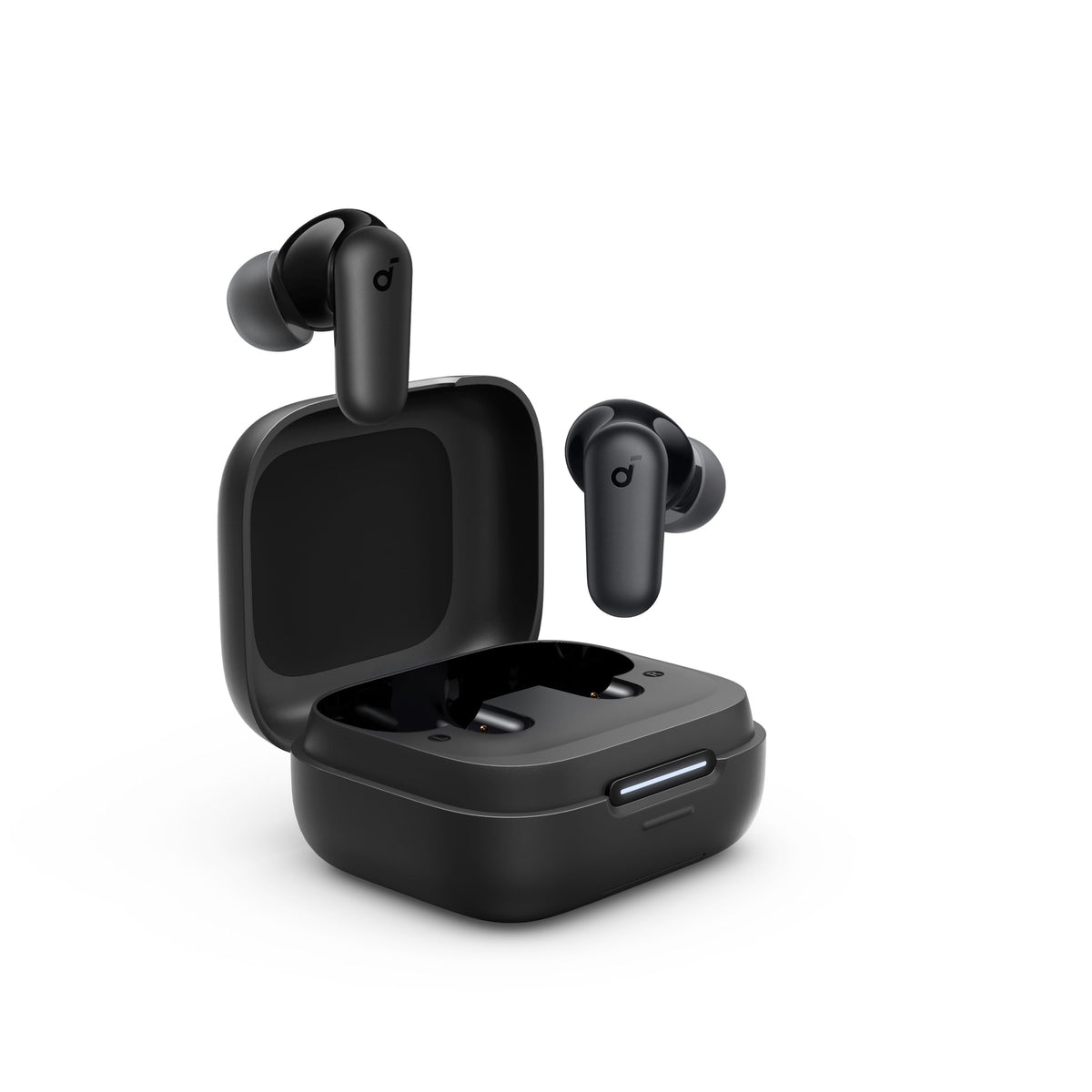 Soundcore by Anker R50i NC Wireless Bluetooth Earphones, Powerful and Smart Noise Cancelling, Powerful Bass, 45 Hours Playtime, 2-in-1 Case and Phone Stand, IP54, Bluetooth 5.4, Black