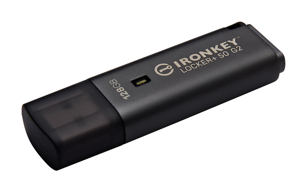 Kingston Ironkey Locker+ 50 G2 128GB Encrypted USB Drive | FIPS 197 | AES-XTS Protection | Multi-Password Security | USB 3.2 Gen 1 | IKLP50G2/128GB