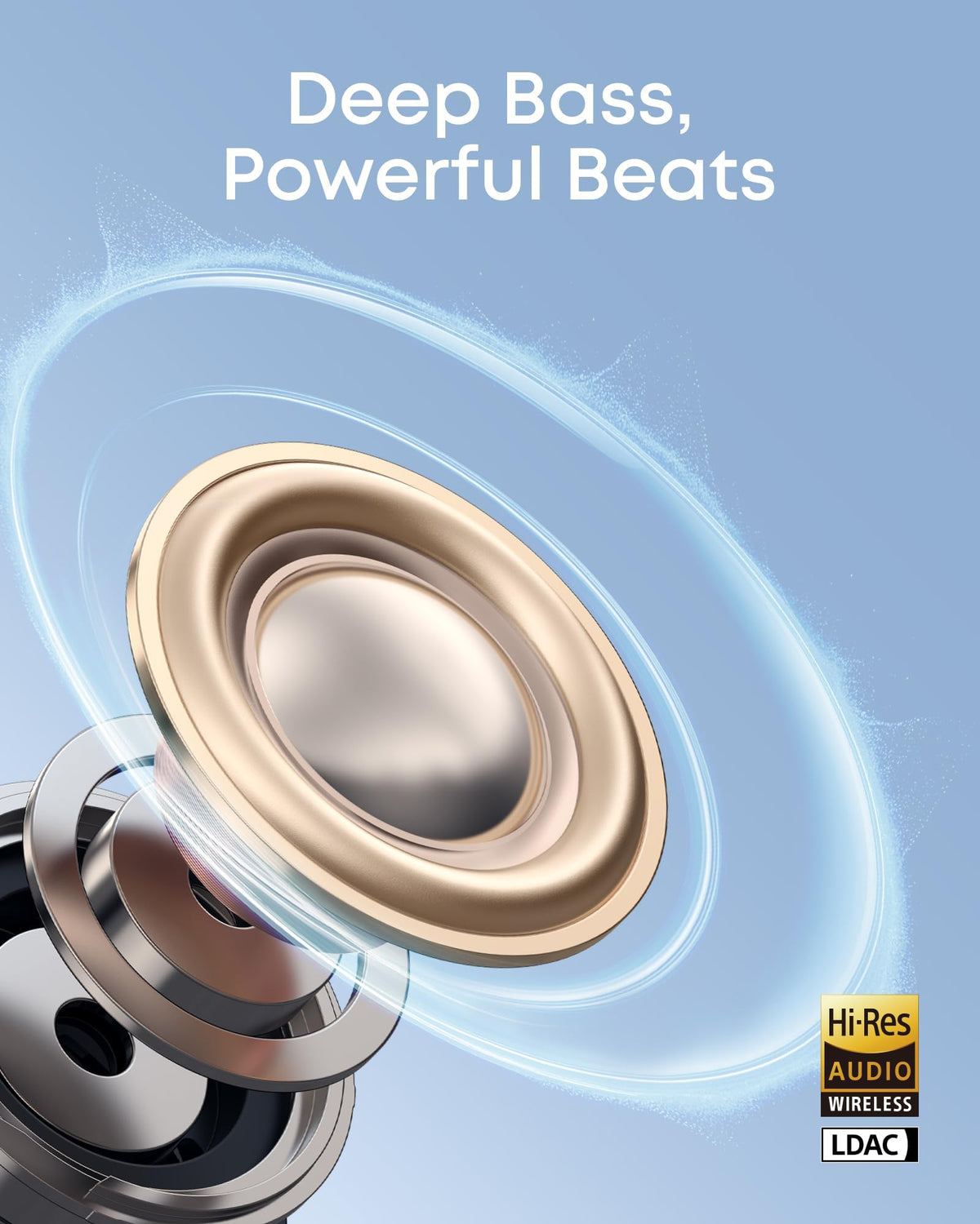 soundcore C50i by Anker, Open-Ear Headphones, Clip-on Earbuds, Ultra-Comfort, FlexiClip Design, 12 mm Drivers for Powerful Bass, AI Clear Calls, 28H Playtime, Secure Fit, Hi-Res, IP55, Bluetooth 6.0