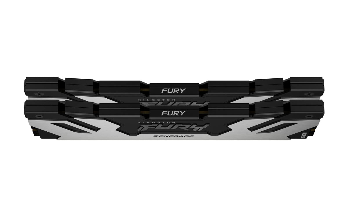 Kingston Fury Renegade DDR5 Silver/Black XMP 32GB 6400MT/s CL32 DIMM Desktop Gaming Memory (Kit of 2) - KF564C32RSK2-32