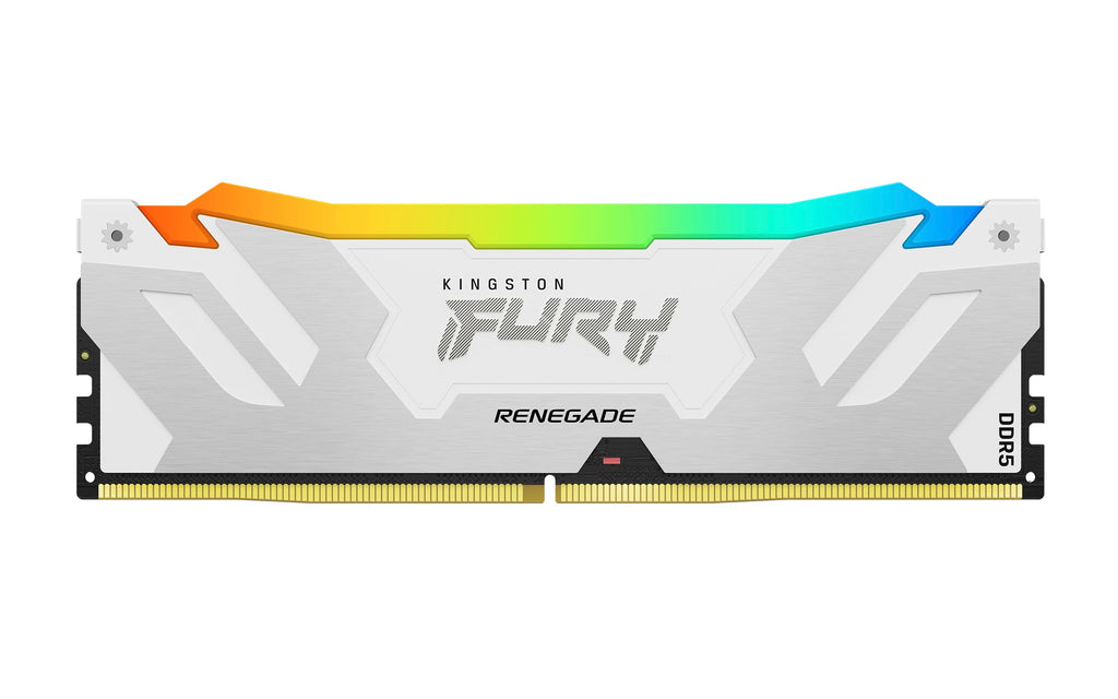 Kingston FURY Renegade White RGB XMP 32GB 6400MT/s DDR5 CL32 DIMM Desktop Gaming Memory - KF564C32RWA-32