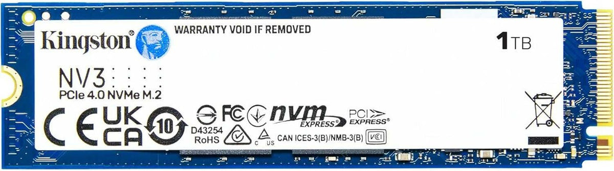 Kingston NV3 1TB NVMe SSD – M.2 2280 PCIe 4.0 Gen4, 6000MB/s Read