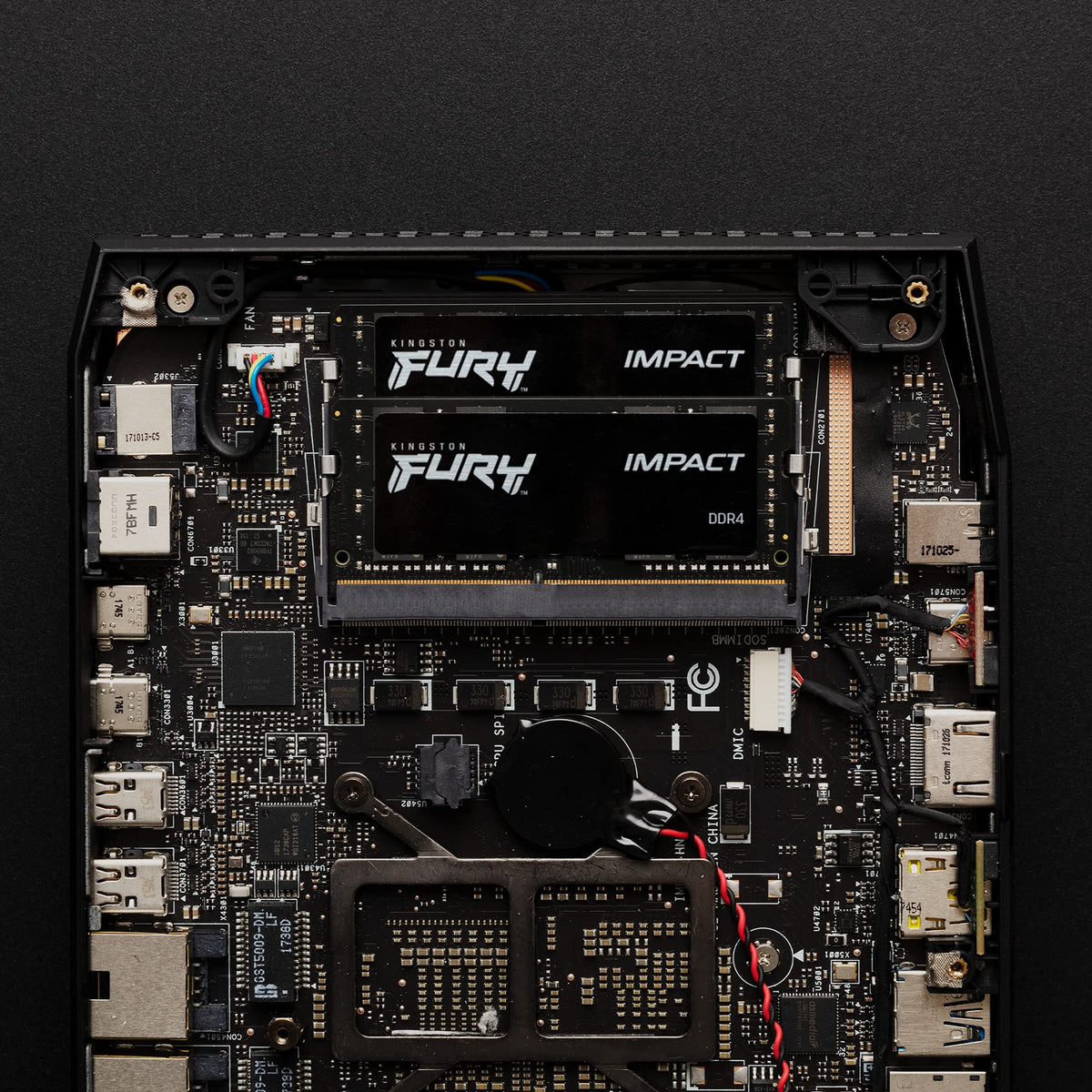 Kingston FURY Impact 64 GB (2 x 32 GB) 3200MHz DDR4 CL20 Laptop Memory Kit of 2 KF432S20IBK2/64, Black
