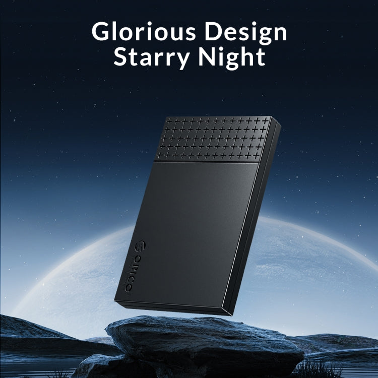 ORICO ORICO-2526C3-V1 2.5 inch USB 3.0 USB-A to Type-C Hard Drive Enclosure External Storage Case (Black)