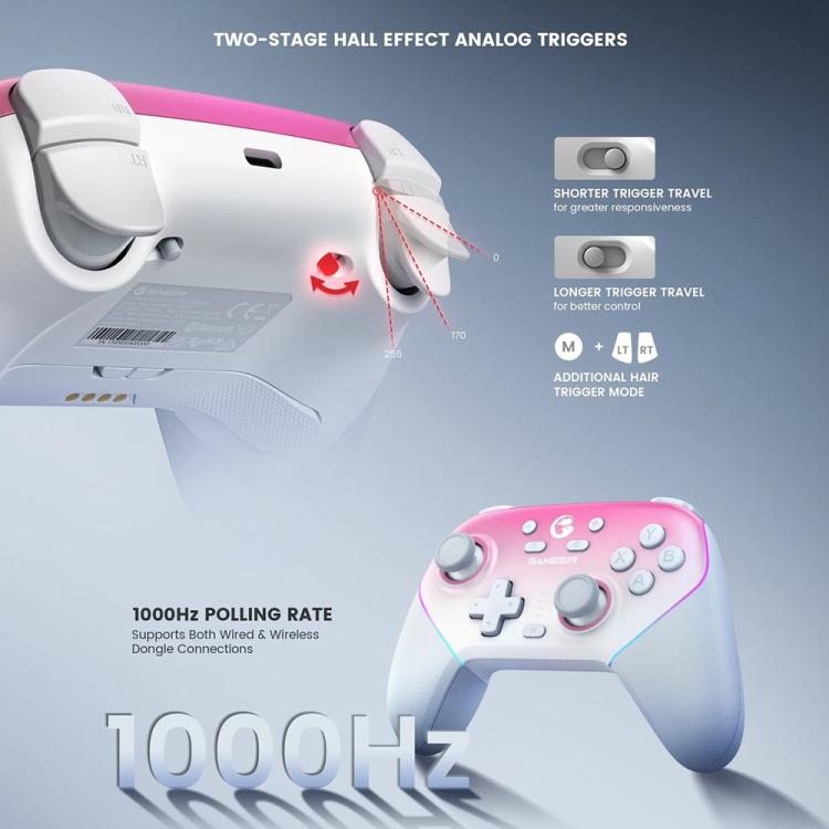 GameSir Super Nova T4 Nova Pro Tri-Mode Wireless Game Controller for PC / Steam / Switch / iOS / Android