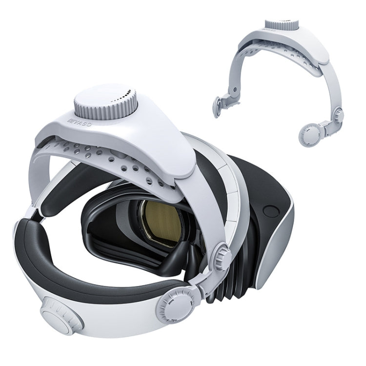 DEVASO For PlayStation VR 2 Elite Headband Non-Slip Comfortable Weight Reducing Headband(White)