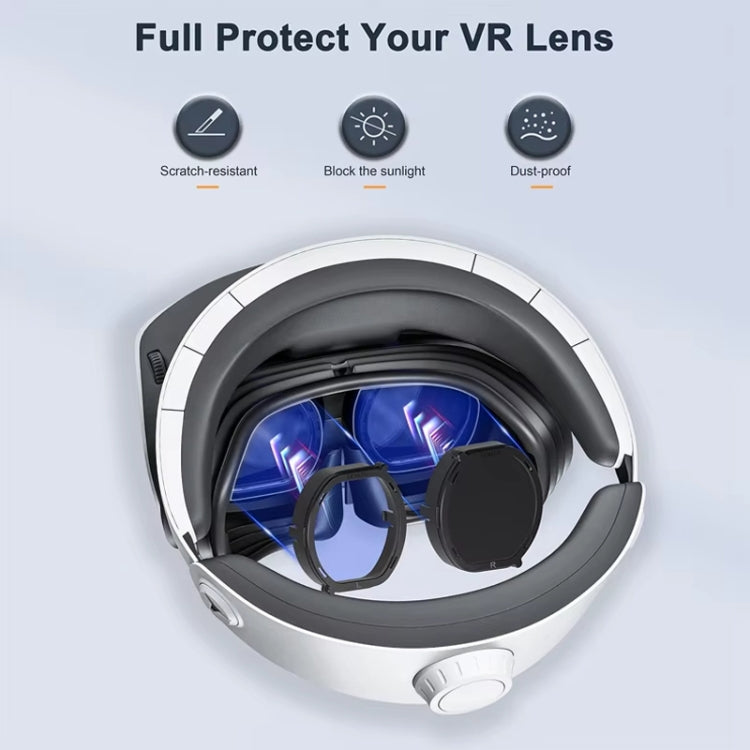 DEVASO For PlayStation VR 2 6 In 1 Magnetic Glasses Anti-Scratch Protective Cover