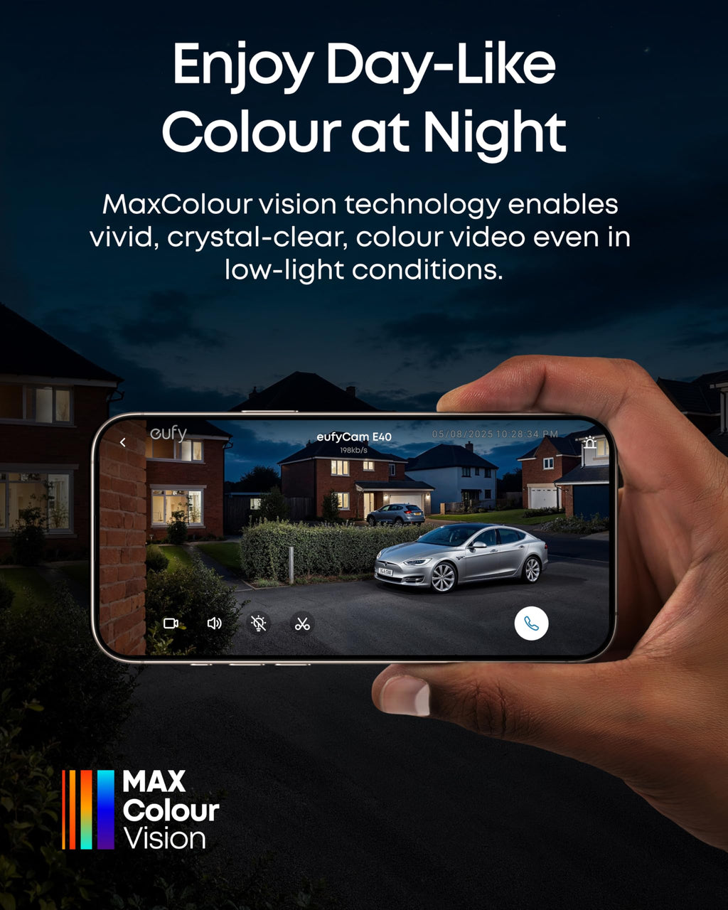 eufy Security Camera eufyCam E40 2-Cam Kit (HomeBase S380) 2K Solar Security Camera Outdoor Wireless, MaxColour Night Vision, No Monthly Fee,Work With Alexa,Cameras House Security