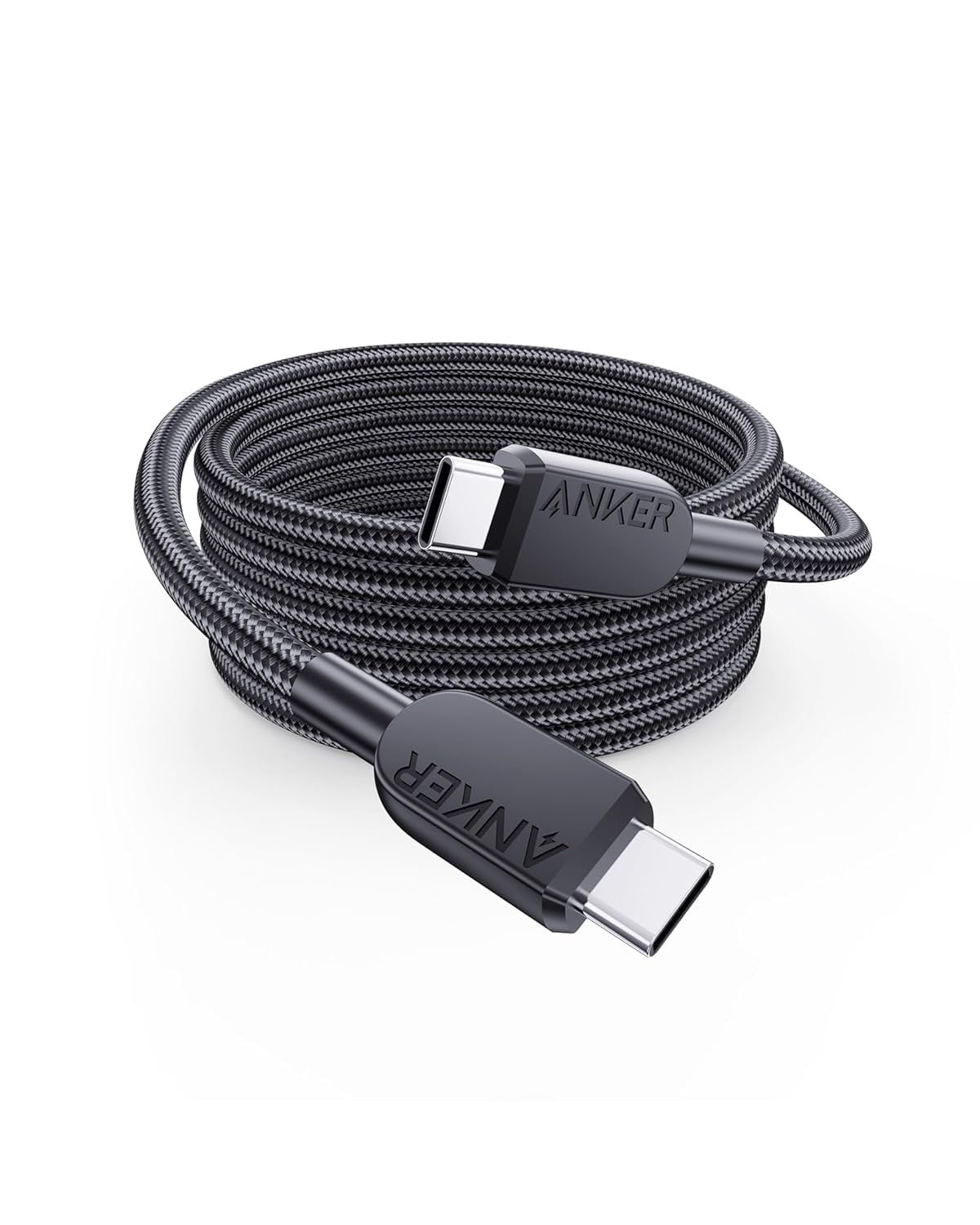 Anker 240W USB-C to USB-C Cable, 6 ft Double Braided Nylon Type-C Charging Cable