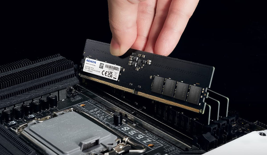 ADATA Premier, 16GB, DDR5, 4800MHz (PC5-38400), CL40, 1.1V, ECC, DIMM Memory,Black,AD5U480016G-S