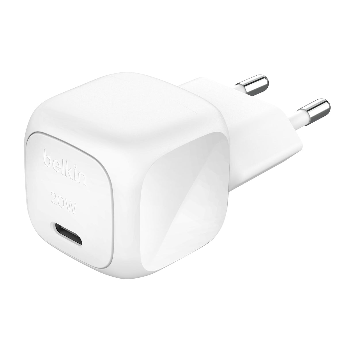 Belkin BoostCharge Cube USB C Wall Charger, 20W USB-C Charger, Power Delivery Charger for Apple iPhone 16, 16 Plus, 16 Pro, 16 Pro Max, Samsung Galaxy S24, iPad, AirPods and More