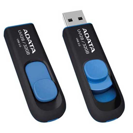 ADATA UV128 128GB USB3.1 Flash Drive, black/blue AUV128-128G-RBE