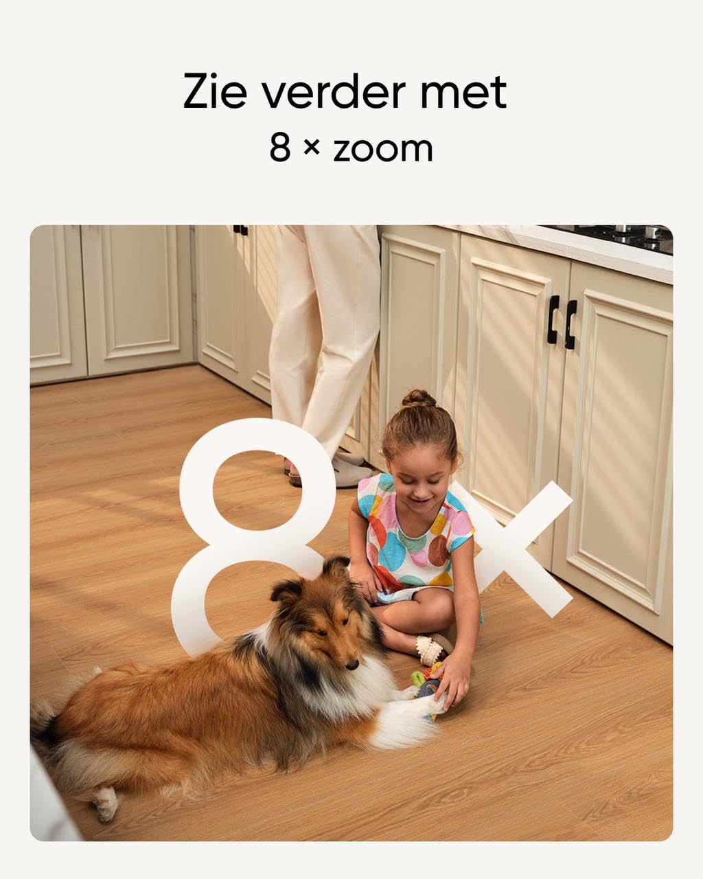 eufy Security Indoor Cam S350, Dual Cameras, 4K UHD Resolution, Surveillance Camera with 8× Zoom and 360° PTZ, Human/Animal AI, Ideal for Baby Monitor/Pet Camera/Home Surveillance, Dual Band Wi-Fi 6