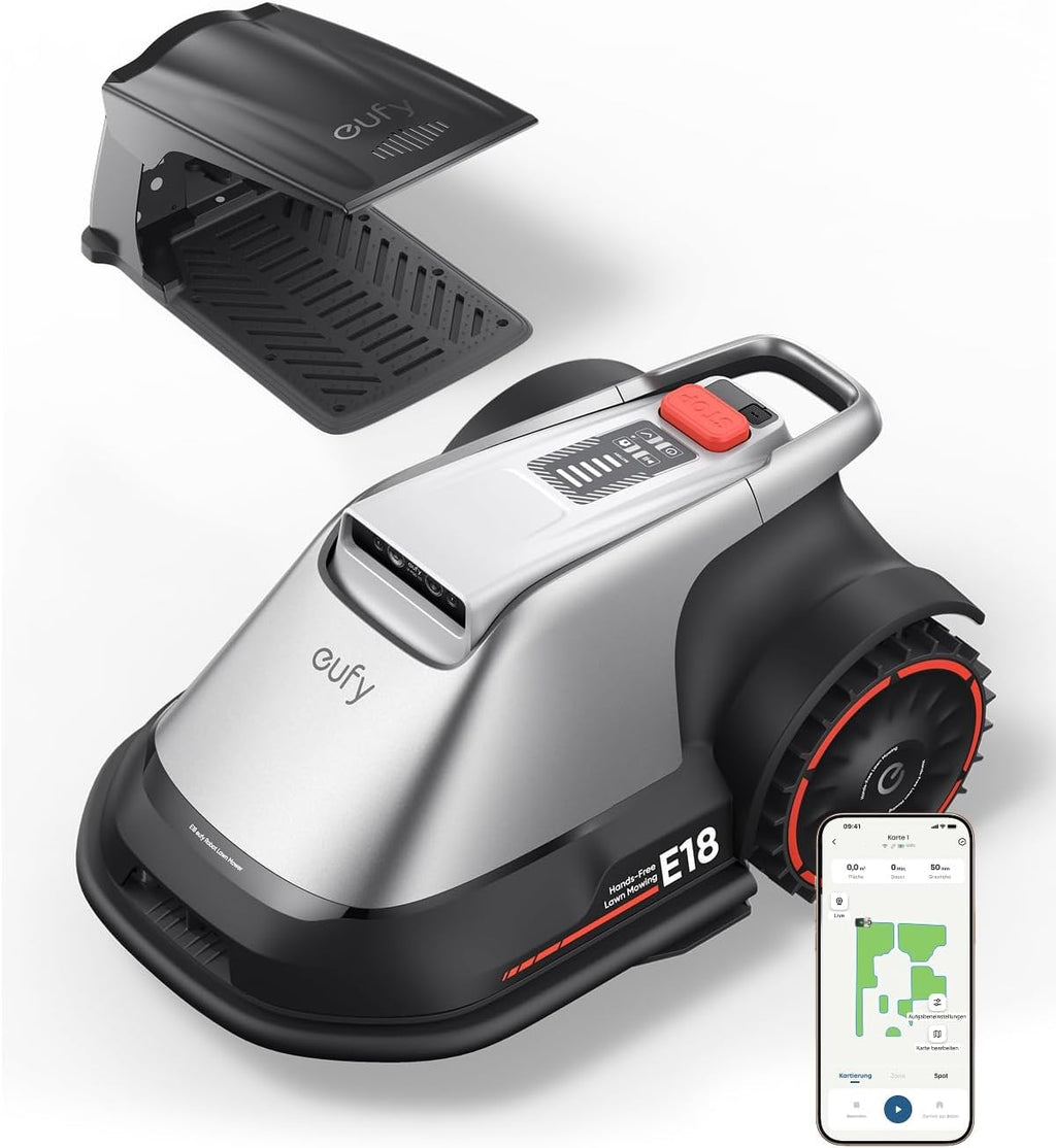 eufy Robot Lawn Mower E18, Max 0.3 Acres, Vision Navigation,1200 m²