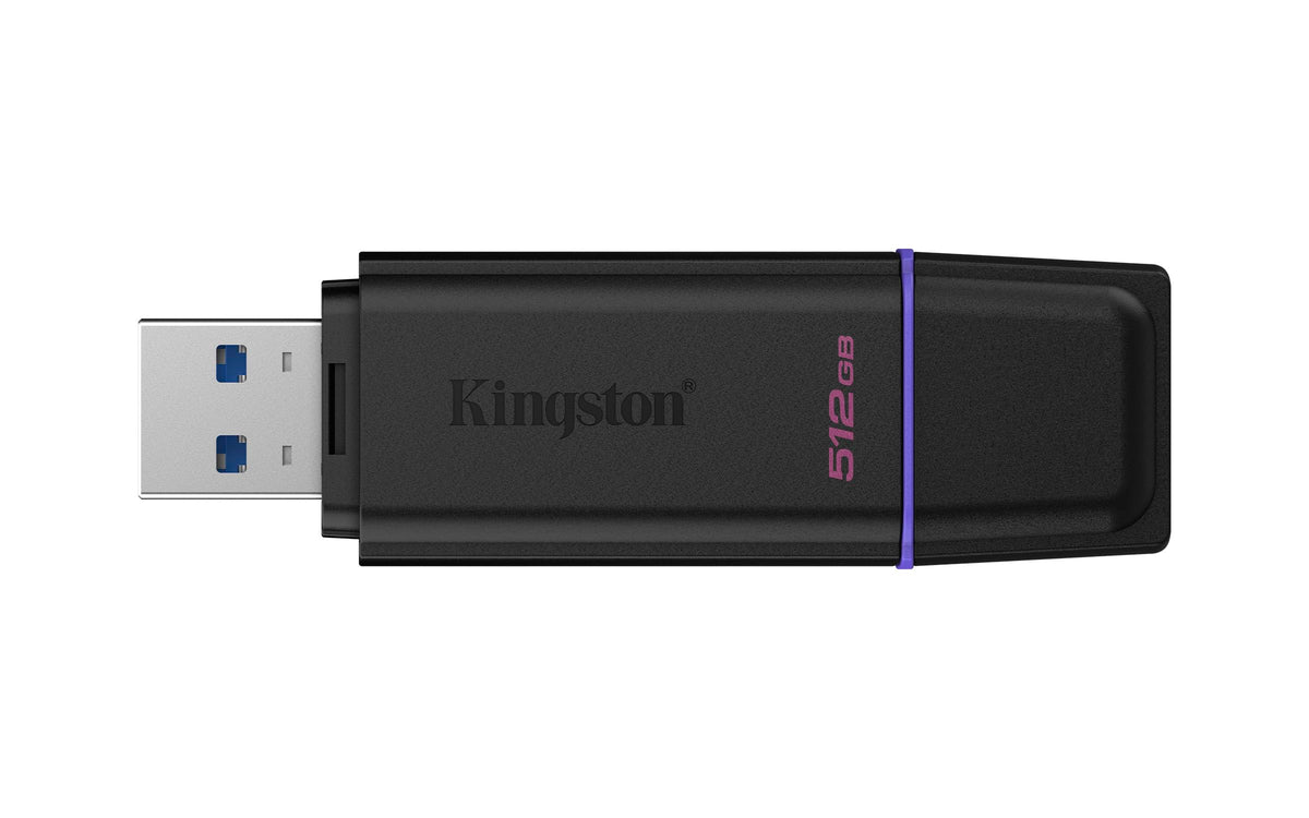 Kingston Datatraveler 512gb Tragbarer USB 3.2 Gen 1 Exodia Schwarz + Purple, 512 Gb, USB TyP-A, 3.2 Gen 1 (3.1 Gen 1), Kappe, 9.36 G, Schwarz, Purple