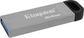 Kingston DataTraveler Kyson USB 3.2 Gen 1 Flash Drive 64GB - Stylish Capless Metal Case