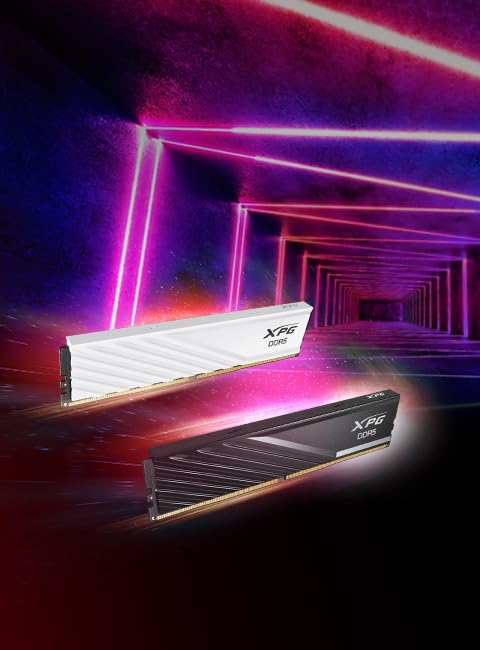 XPG Lancer Blade DDR5 6400MHz CL32 32GB (2x16GB) PC5-51200 RAM 288-Pins UDIMM Desktop Memory Kit Black Heatsink(AX5U6400C3216G-DTLABBK)