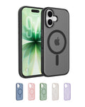 Belkin SheerForce Grip MagSafe Compatible iPhone 17 Case with Slim Design & Anti-Slip Side Lines - Magnetic, Transparent, & Shockproof Protective iPhone Case - Black