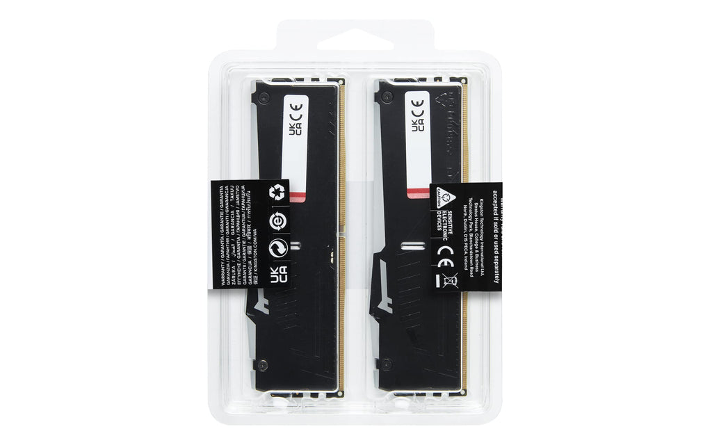 Kingston FURY Beast Black RGB 64GB (2x32GB) 5600MT/s DDR5 CL36 DIMM Desktop Gaming Memory Kit of 2 AMD EXPO/Intel XMP - KF556C36BBE2AK2-64