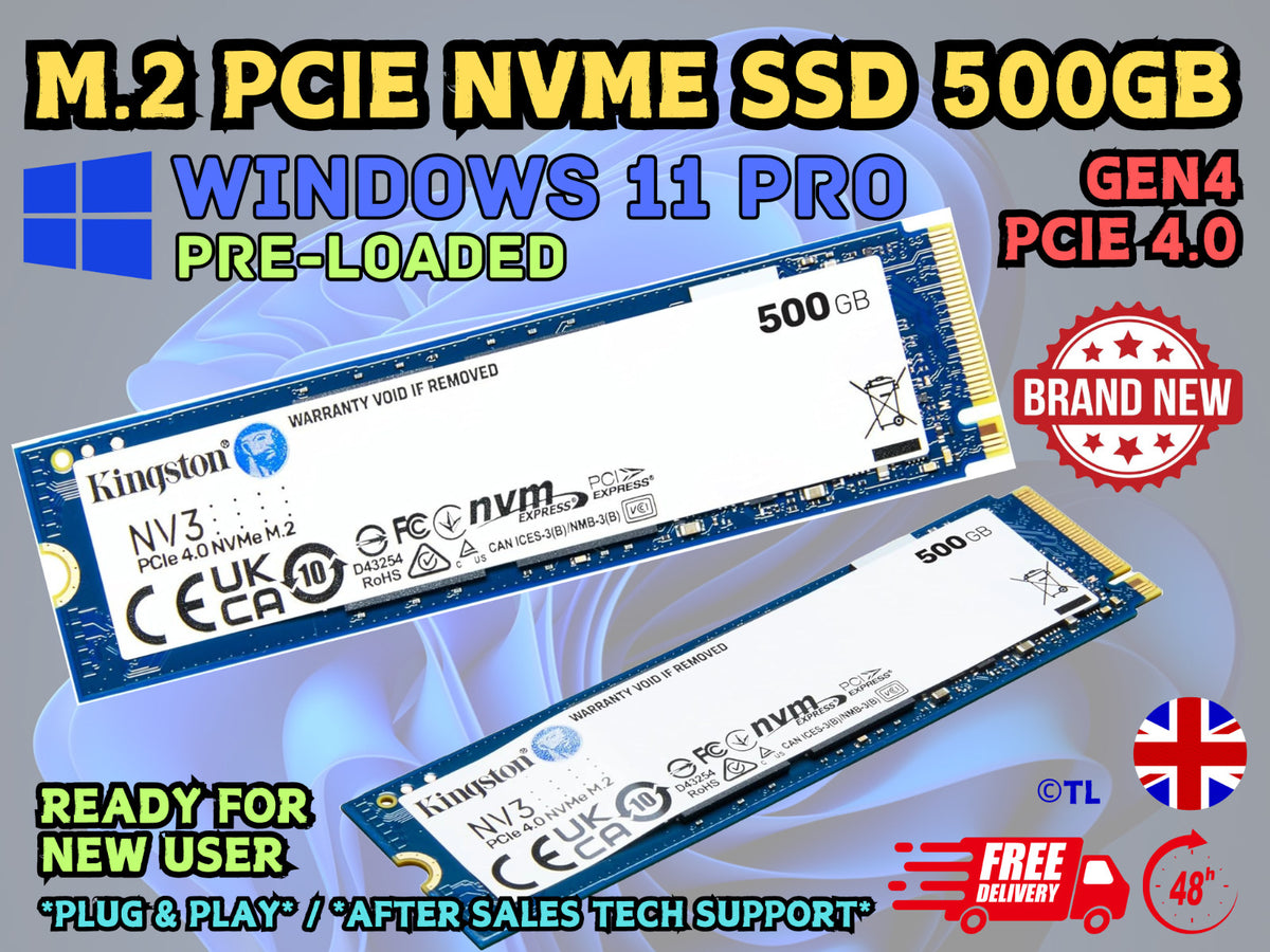 Kingston 500Gb Nv3 M.2 Solid State Drive Pcie Gen4 X4 Nvme
