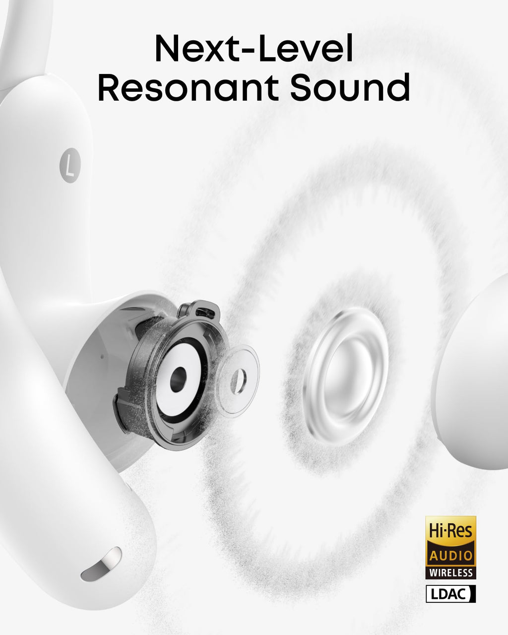 soundcore AeroFit 2 Pro by Anker, 2-in-1 Hybrid Earbuds with Awareness Mode and Focus Mode, Bluetooth 6.1, Hi-Res, LDAC, Spatial Audio, Al Clear Phone Calls, IP55, 34H Total Playtime