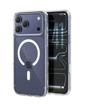 Belkin SheerForce Clear MagSafe Compatible iPhone 17 Pro Max Case with Slim Design & Anti-Scratch Treated Coating - Magnetic, Transparent, & Shockproof Protective iPhone Case - Clear