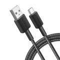 322 USB-A TO USB-C CABLE 3FT BRAID B