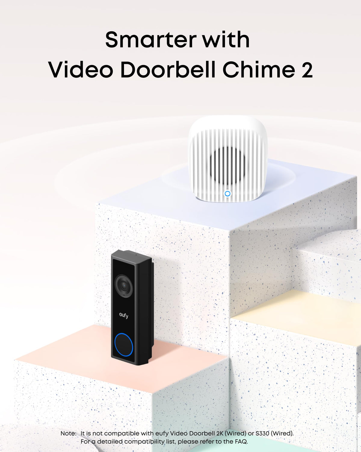 eufy Video Doorbell Camera Wireless C31 with Chime 2, 2K FHD