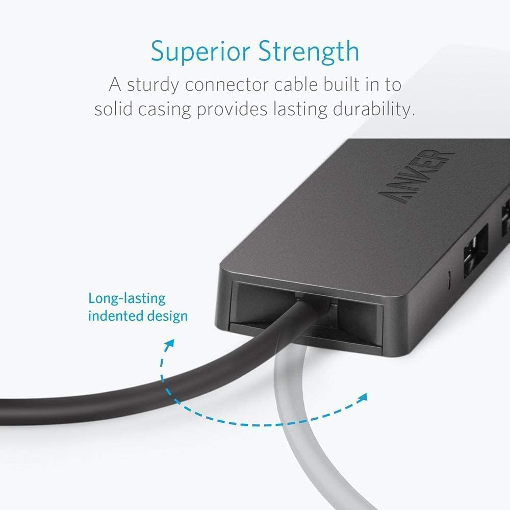 Anker ANK-HUB-A7516 USB Hub, 4 Ports, USB 3.0, Ultra Slim