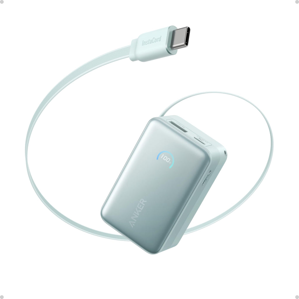 Anker Zolo Power Bank (20K, 22.5W, Built-In USB-C Cable)