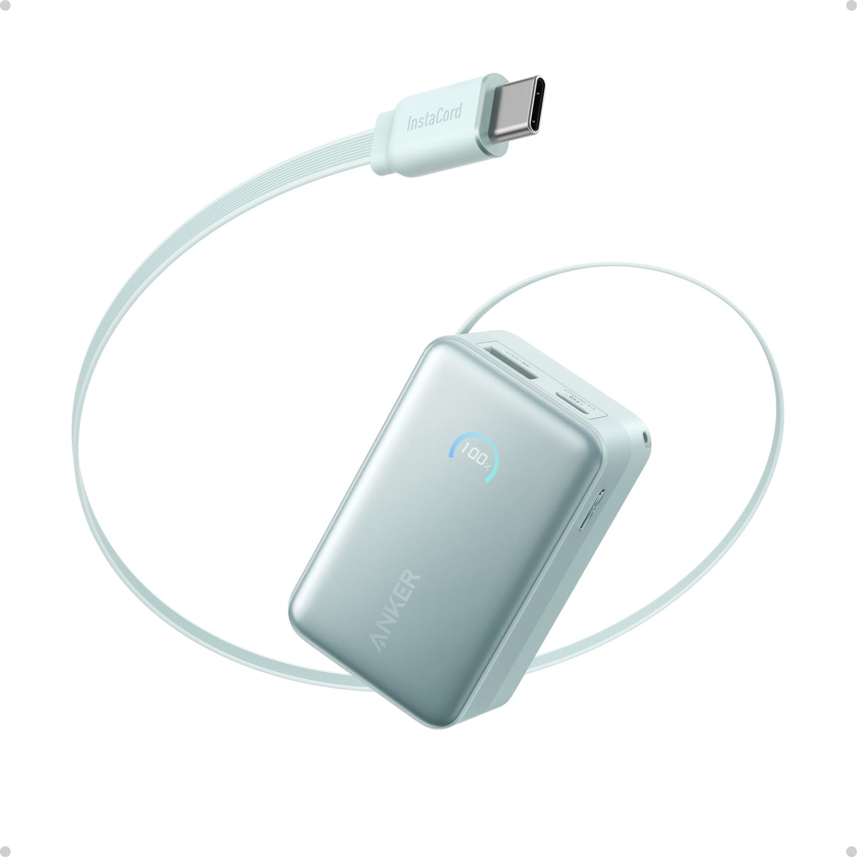 Anker Zolo Power Bank (20K, 22.5W, Built-In USB-C Cable)
