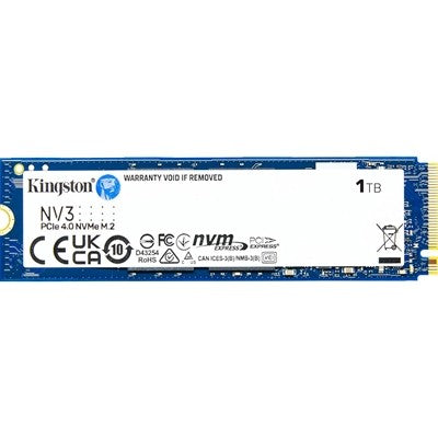 Kingston NV3 1TB NVMe SSD – M.2 2280 PCIe 4.0 Gen4, 6000MB/s Read