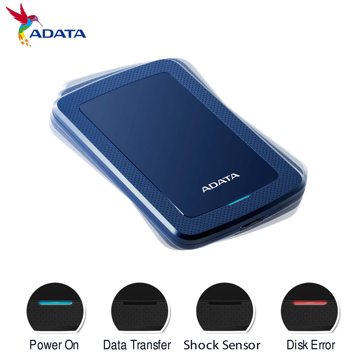 ADATA HV300 1TB COLORBOX - AHV300-1TU31-CBL