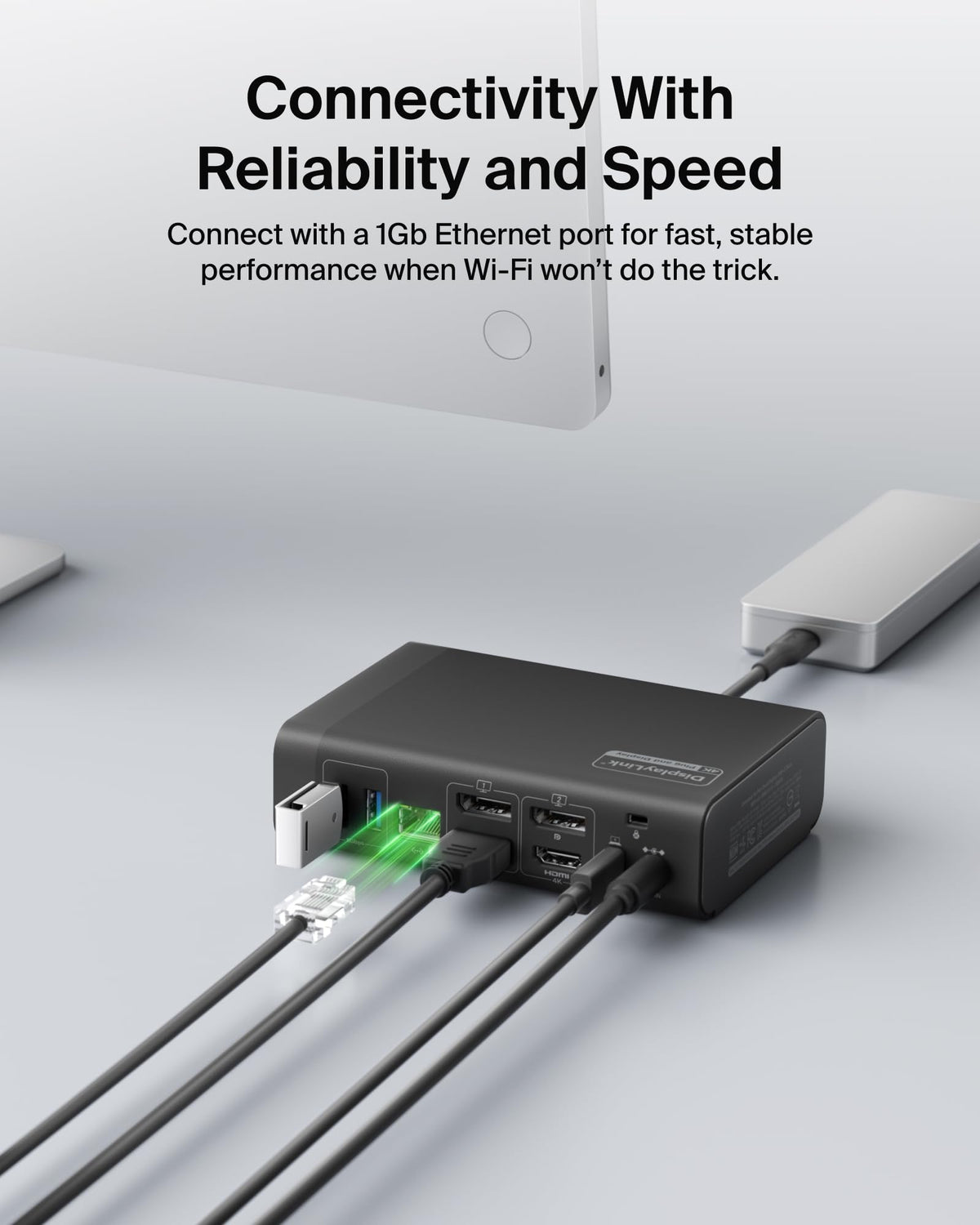 Belkin Connect 14-in-1 Docking Station 140W, Dual Display USB C Dock with 4K@60Hz Support, DisplayLink Technology - USB C Dock with 10Gbps Data Transfer, 1Gb Ethernet Port - Laptop Expansion Hub