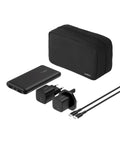 Belkin Portable Charger, 5-in-1 Power Bundle with 10000 mAh Power Bank, 2-25W USB-C Charging Block, EU/UK Plug, 60W USB-C Cable, and Travel Pouch – Fast Charging for Multiple Devices, Compact Design